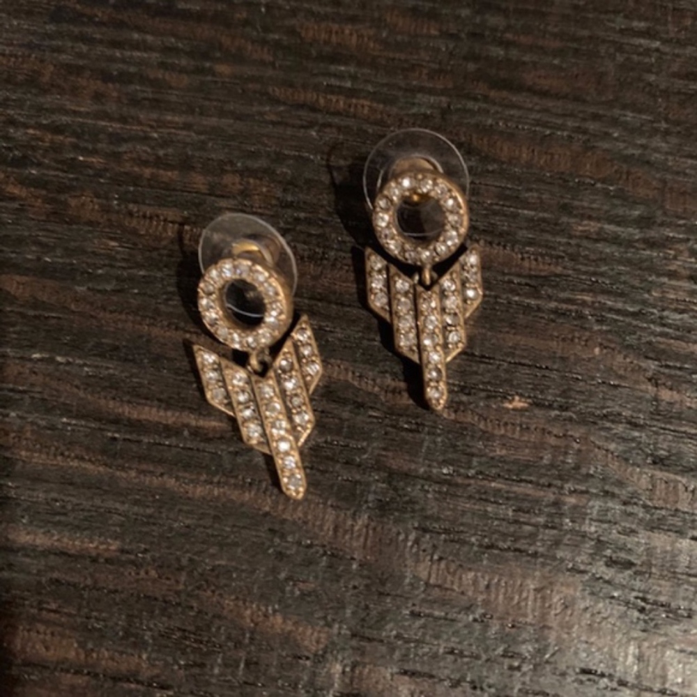 Banana Republic Gold Crystal Earrings